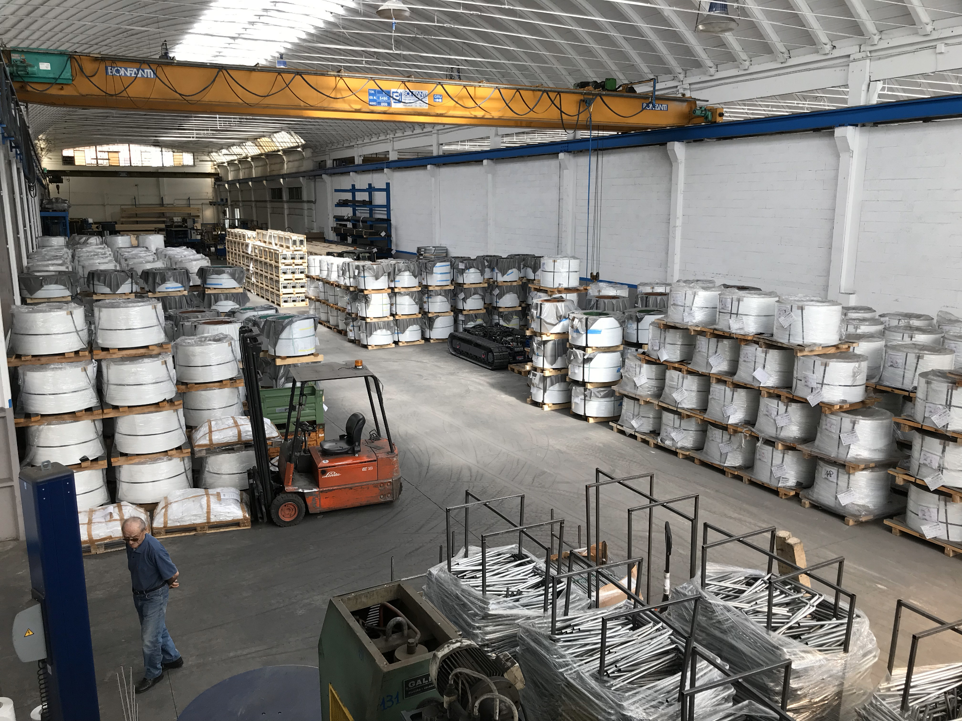Magazzino coils e materiali
